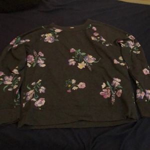 Flowered Sweatshirt